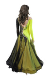 Black/Yellow Ballroom Competition Dress - Where to Buy Dancewear SM Dance Fashion Competition Outfit Costume