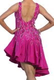 Fuchsia Latin Competition Dress - Where to Buy Dancewear SM Dance Fashion Competition Outfit Costume
