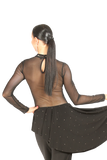 Rhinestone & Pearl Mesh Blouse - Where to Buy Dancewear SM Dance Fashion Competition Outfit Costume
