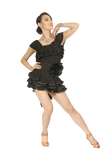 Triple Layered Latin & Rhythm Skirt - Where to Buy Dancewear SM Dance Fashion Competition Outfit Costume