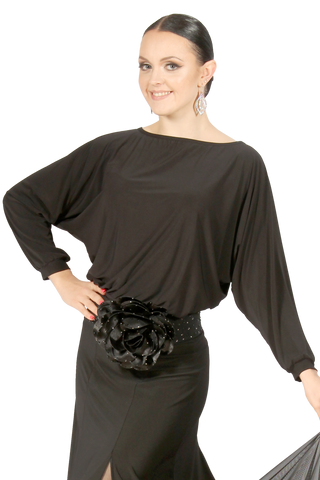 Loose Long Sleeve Blouse - Where to Buy Dancewear SM Dance Fashion Competition Outfit Costume