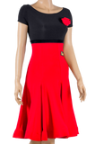 Bateau Neckline Short Sleeve Latin & Rhythm Dress - Where to Buy Dancewear SM Dance Fashion Competition Outfit Costume