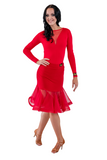 Red Bell Latin & Rhythm Skirt - Where to Buy Dancewear SM Dance Fashion Competition Outfit Costume