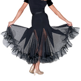 Godet Mesh Polkadot Crinoline Ballroom & Smooth Skirt - Where to Buy Dancewear SM Dance Fashion Competition Outfit Costume