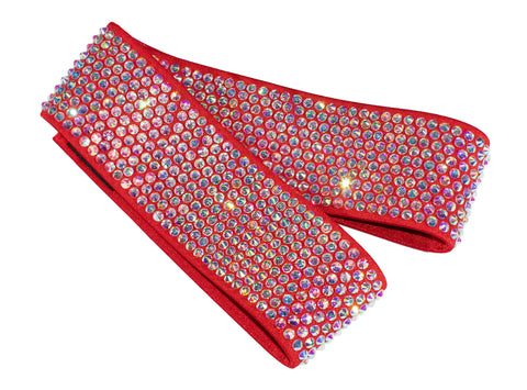 Red elastic belt with Crystals - Where to Buy Dancewear SM Dance Fashion Competition Outfit Costume