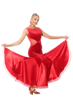 Velour & Satin Knitted Ballroom & Smooth Dress - Where to Buy Dancewear SM Dance Fashion Competition Outfit Costume