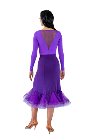 Godet silhouette Ballroom & Smooth Skirt - Where to Buy Dancewear SM Dance Fashion Competition Outfit Costume