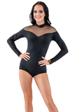 Illusion High-Neckline Long Sleeve Body Suit - Where to Buy Dancewear SM Dance Fashion Competition Outfit Costume