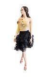 Black/Gold Latin Competition Dress - Where to Buy Dancewear SM Dance Fashion Competition Outfit Costume