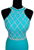 Teal Latin Competition Dress - Where to Buy Dancewear SM Dance Fashion Competition Outfit Costume