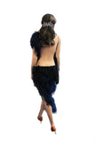 Black/Navy Feathers Latin Competition Dress - Where to Buy Dancewear SM Dance Fashion Competition Outfit Costume