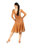 Nude Long Sleeves Latin Competition Dress - Where to Buy Dancewear SM Dance Fashion Competition Outfit Costume
