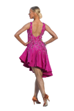 Fuchsia Latin Competition Dress - Where to Buy Dancewear SM Dance Fashion Competition Outfit Costume
