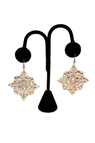 Polyhedron Crystal Earrings - Where to Buy Dancewear SM Dance Fashion Competition Outfit Costume