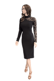Black Long Sleeve Pencil Dress - Where to Buy Dancewear SM Dance Fashion Competition Outfit Costume