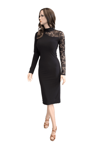 Black Long Sleeve Pencil Dress - Where to Buy Dancewear SM Dance Fashion Competition Outfit Costume