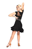 Mesh Design Short Sleeves Blouse - Where to Buy Dancewear SM Dance Fashion Competition Outfit Costume
