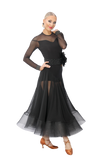 Mesh Edge Gore Ballroom & Smooth Skirt - Where to Buy Dancewear SM Dance Fashion Competition Outfit Costume