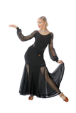 Transparent Long Dolman Sleeves Blouse - Where to Buy Dancewear SM Dance Fashion Competition Outfit Costume