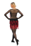 Transparent Tassel Fringe Latin & Rhythm Dress - Where to Buy Dancewear SM Dance Fashion Competition Outfit Costume