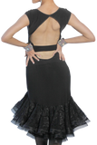Open Keyhole Back Flounce Dress - Where to Buy Dancewear SM Dance Fashion Competition Outfit Costume