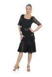 Lace Smooth Circle Latin & Rythm Skirt - Where to Buy Dancewear SM Dance Fashion Competition Outfit Costume