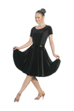 Velvet Flounce Latin & Rhythm Skirt - Where to Buy Dancewear SM Dance Fashion Competition Outfit Costume