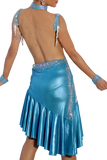 Blue Latin Competition Dress - Where to Buy Dancewear SM Dance Fashion Competition Outfit Costume