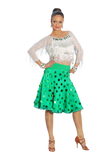 White/Green Two Pieces Latin & Rhythm Competition Dress - Where to Buy Dancewear SM Dance Fashion Competition Outfit Costume