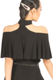 Off The Shoulder High Neck Blouse - Where to Buy Dancewear SM Dance Fashion Competition Outfit Costume
