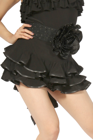 Triple Layered Latin & Rhythm Skirt - Where to Buy Dancewear SM Dance Fashion Competition Outfit Costume