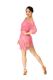 Pink Transparent Relaxed Fit Latin & Rhythm Competition Dress - Where to Buy Dancewear SM Dance Fashion Competition Outfit Costume