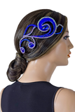 Blue Flower Hair Piece - Where to Buy Dancewear SM Dance Fashion Competition Outfit Costume