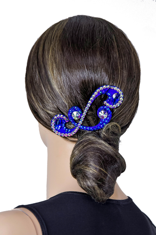 Blue Inhibit Hair Piece - Where to Buy Dancewear SM Dance Fashion Competition Outfit Costume
