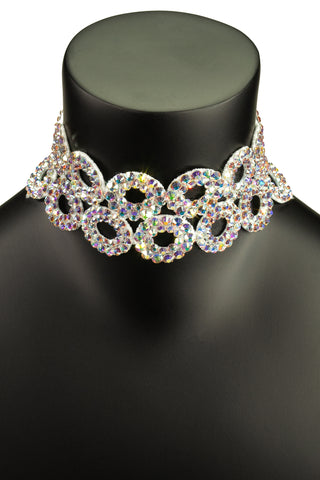 Circular Crystal Choker Necklace - Where to Buy Dancewear SM Dance Fashion Competition Outfit Costume