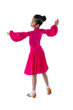 Girl's Latin & Ballroom Long Sleeves Dress - Where to Buy Dancewear SM Dance Fashion Competition Outfit Costume