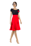 Bateau Neckline Short Sleeve Latin & Rhythm Dress - Where to Buy Dancewear SM Dance Fashion Competition Outfit Costume
