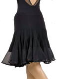 Layered Flounce Latin & Rhythm Skirt - Where to Buy Dancewear SM Dance Fashion Competition Outfit Costume