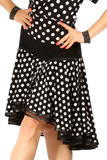 High Low Polkadot Latin & Rythm Skirt - Where to Buy Dancewear SM Dance Fashion Competition Outfit Costume