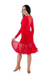 Red Bell Latin & Rhythm Skirt - Where to Buy Dancewear SM Dance Fashion Competition Outfit Costume
