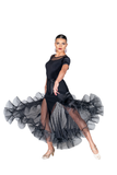 Godet Mesh Polkadot Crinoline Ballroom & Smooth Skirt - Where to Buy Dancewear SM Dance Fashion Competition Outfit Costume