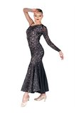 Asymmetrical Lace Embroidered Ballroom & Smooth Dress - Where to Buy Dancewear SM Dance Fashion Competition Outfit Costume