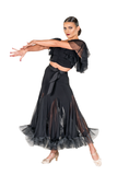 Godet Mesh Crinoline Ballroom & Smooth Skirt - Where to Buy Dancewear SM Dance Fashion Competition Outfit Costume